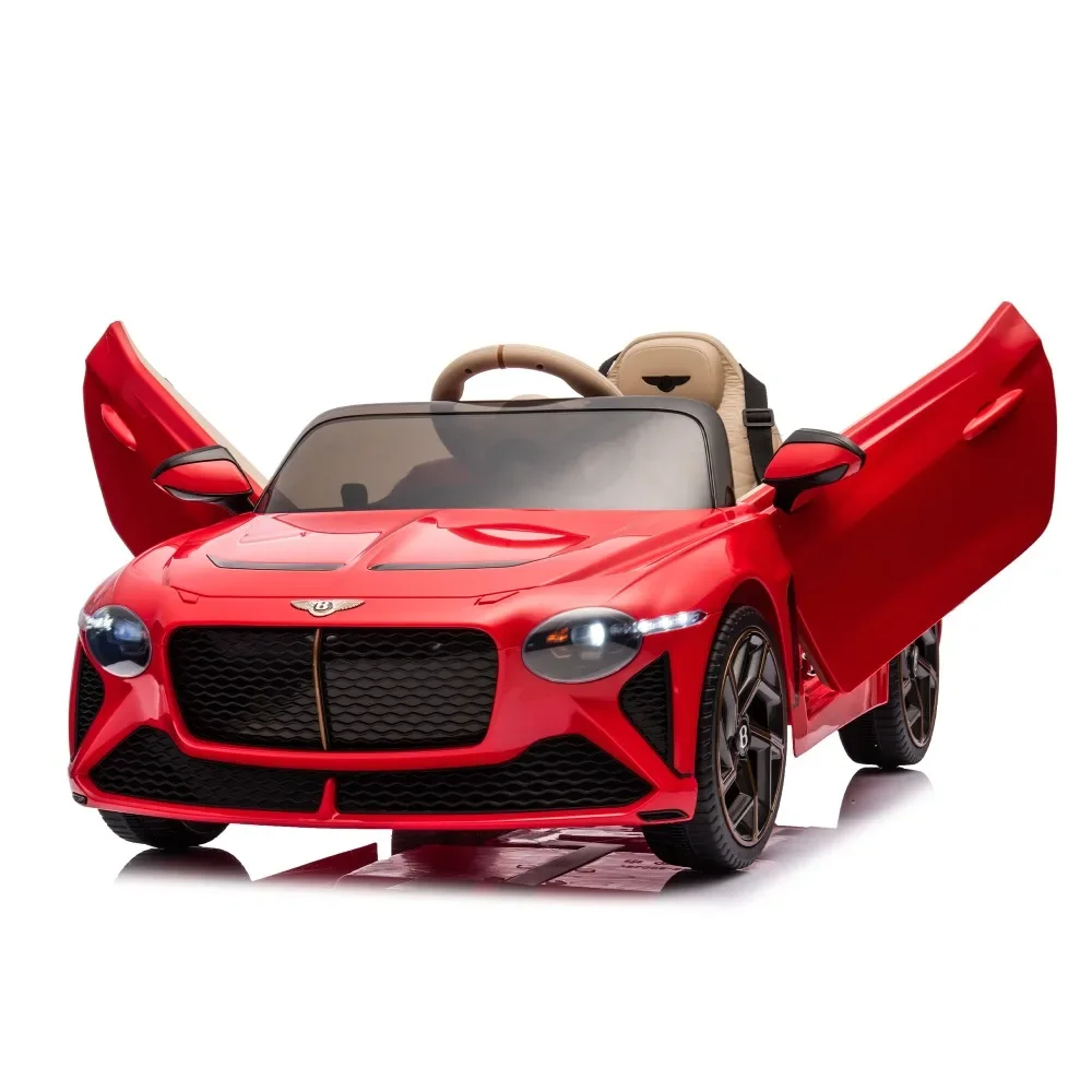 Electric Car for Kids,12v7A Kids Ride on Car 24G W/Parents Remote Control,Power Display,USB,MP3,Bluetooth,LED Light Car for Kids