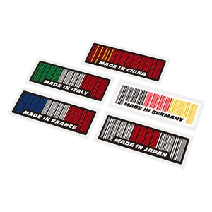 Araba Styling Tampon Çıkartması Bayrağı, Ulusal Otomobil Gövdesi Fransa, Almanya, italya ve Çin'de yapılan yeni bir Kapak, Barkod sunuyor 8 ana satışlar Çin'in 3 numaralı otomobilinden bir araba ithal ediyor