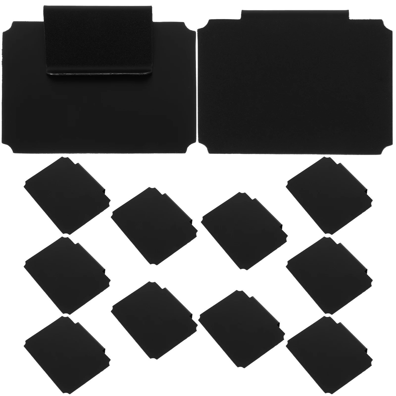 

12pcs Reusable Label Clips Storage Bins Erasable Message Boards Pantry Tags Basket Labels Holders Removable Food Tags Display