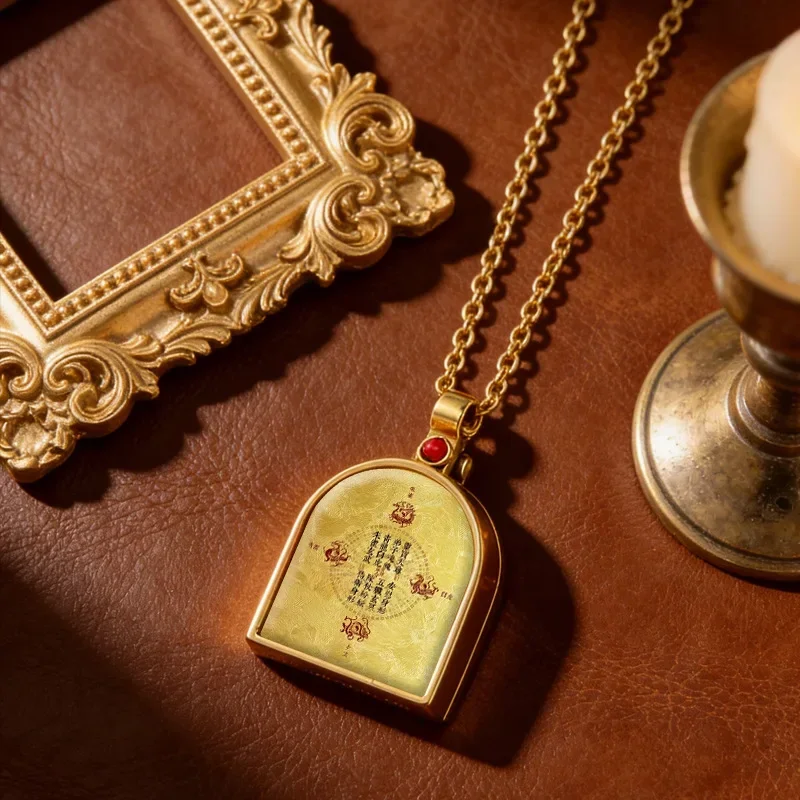 b-Taoist pattern pendant jewelry Guan Gong Zhao Gongming Zhenwu can be opened and closed fixed picture accessories small pendant