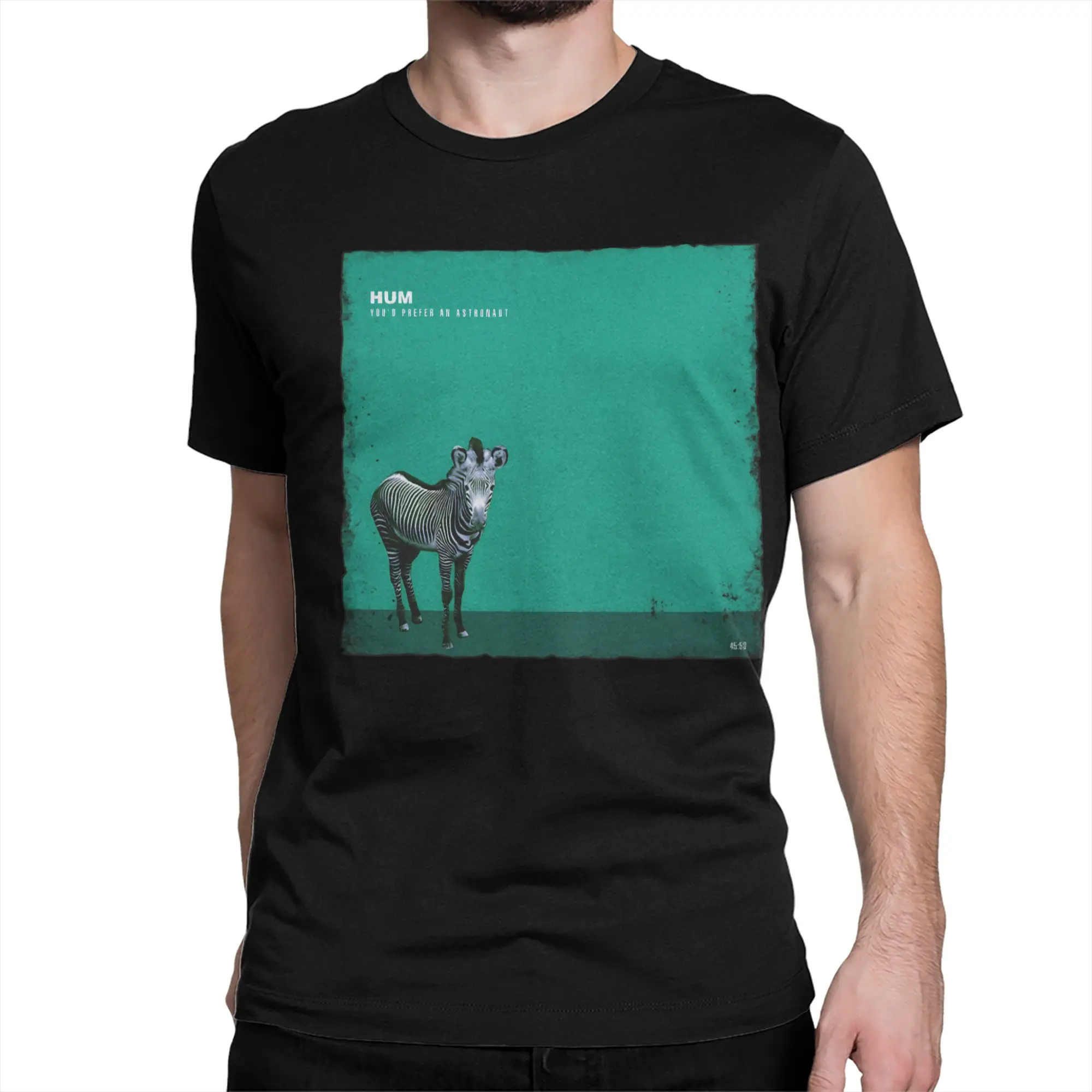 You'd Prefer an Astronaut Album Cover By Hum T Shirts Men 100% Cotton T-Shirts Round Collar  Tee Shirt Short Sleeve Clothes New