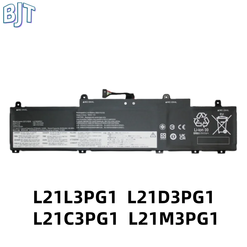

11.25V 42Wh New L21C3PG1 L21M3PG1 L21L3PG1 L21D3PG1 Laptop Battery For Lenovo ThinkPad L14 Gen 3 L15 Gen 3 SB11F21951 SB11F21950