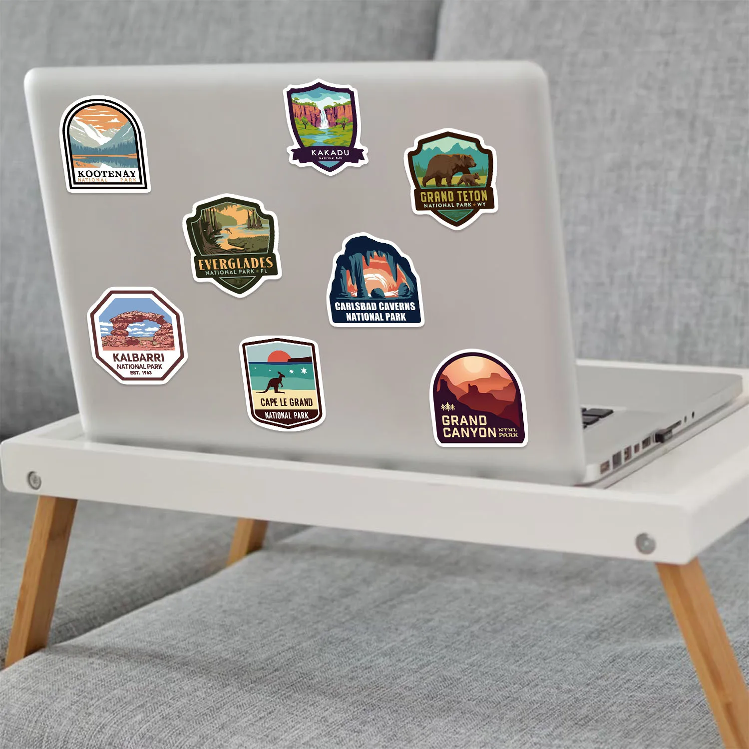 100PCS Cartoon National Park Graffiti Stickers DIY Decoration Guitar Notebook Luggage DIY Waterproof Stationery Stickers