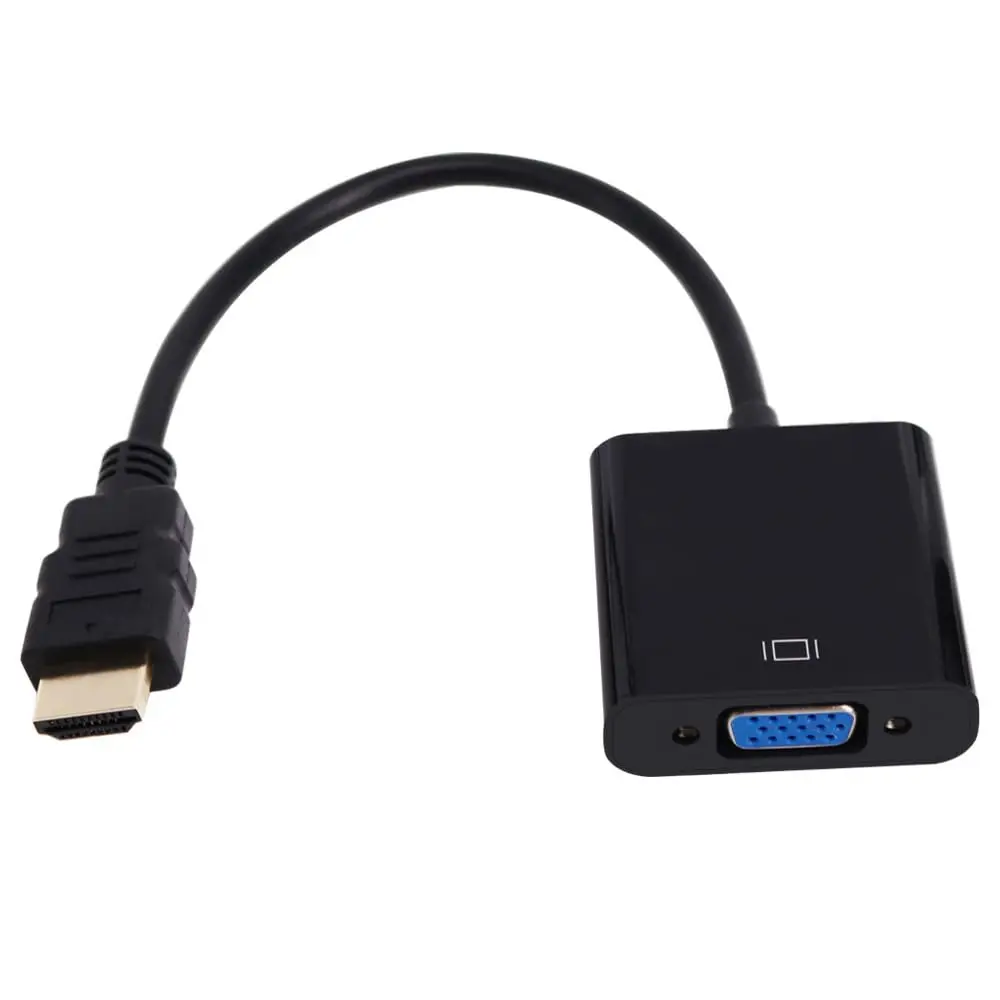 HDMI to VGA Video Converter With Audio With Power HD 1080P 20C For Computer Monitor Display