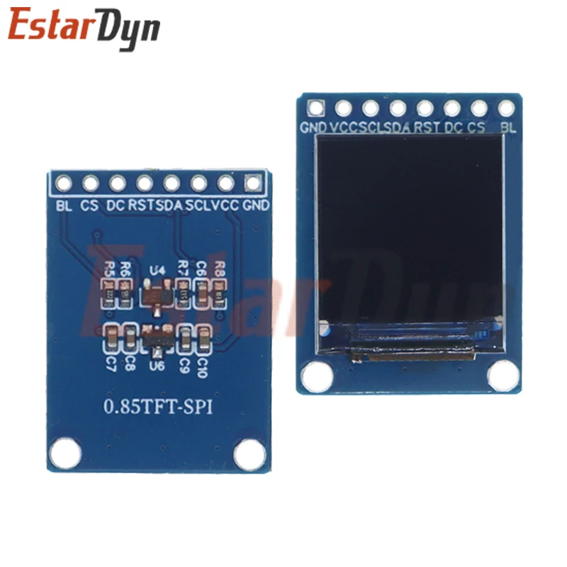0.85 Inch 0.85" Color TFT Display Module HD IPS LCD LED Screen 128X128 SPI Interface ST7735 Controller