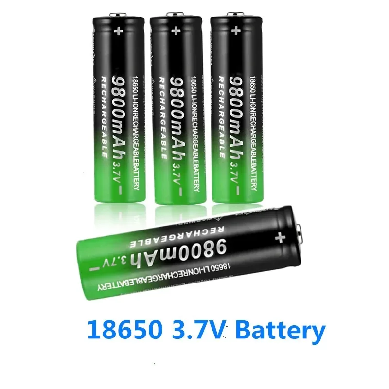 18650 flashlight 3.7V 9800mah rechargeable battery lithium ion rechargeable battery for flashlight headlamp