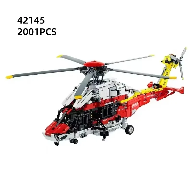 42145 Technical Airbus H175 Rescue Helicopter Model Assembly Model Gift 2001PCS Brick Children's Educational Toy
