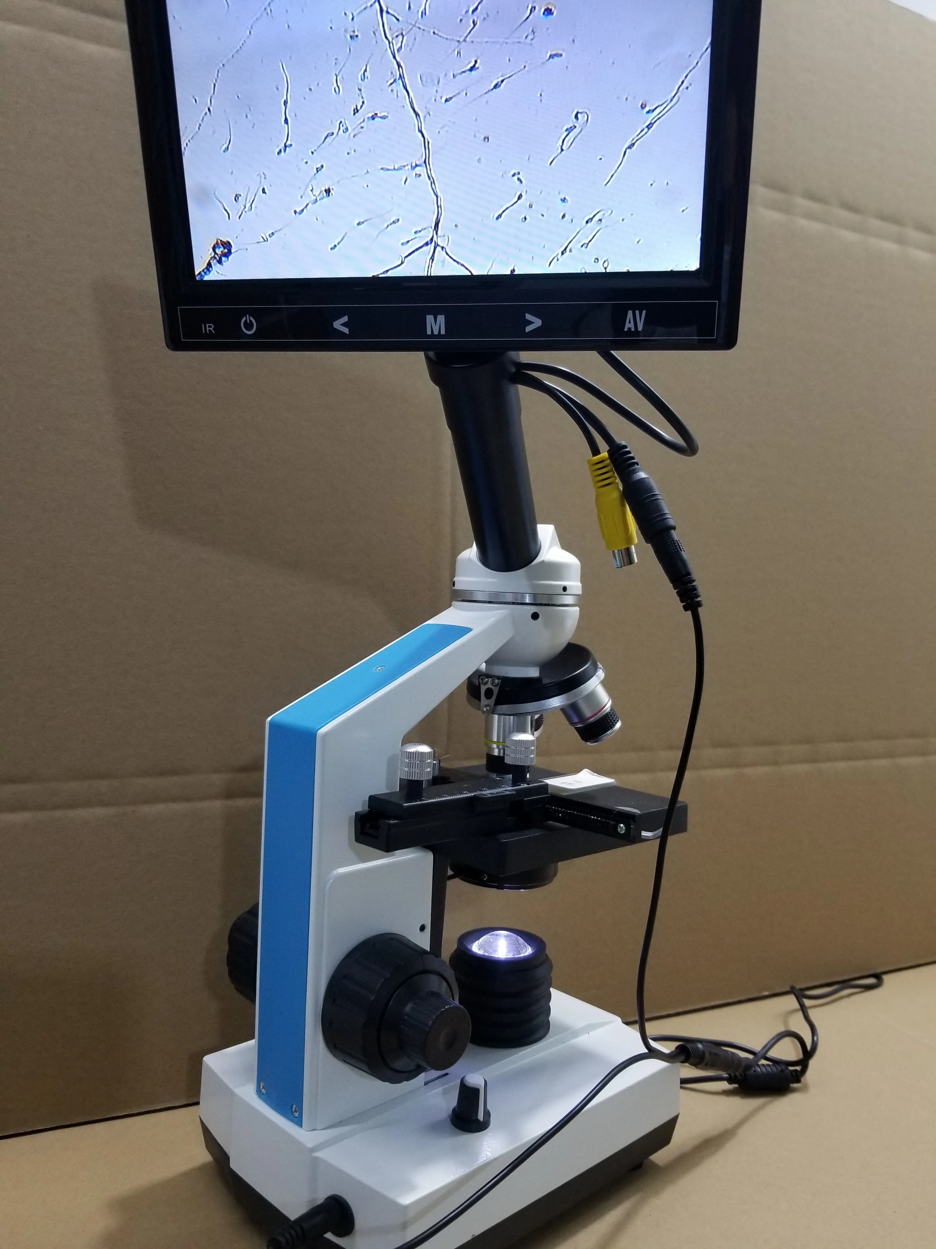 Rabbit Artificial Fertilization Microscope 640X 5 Inch Screen