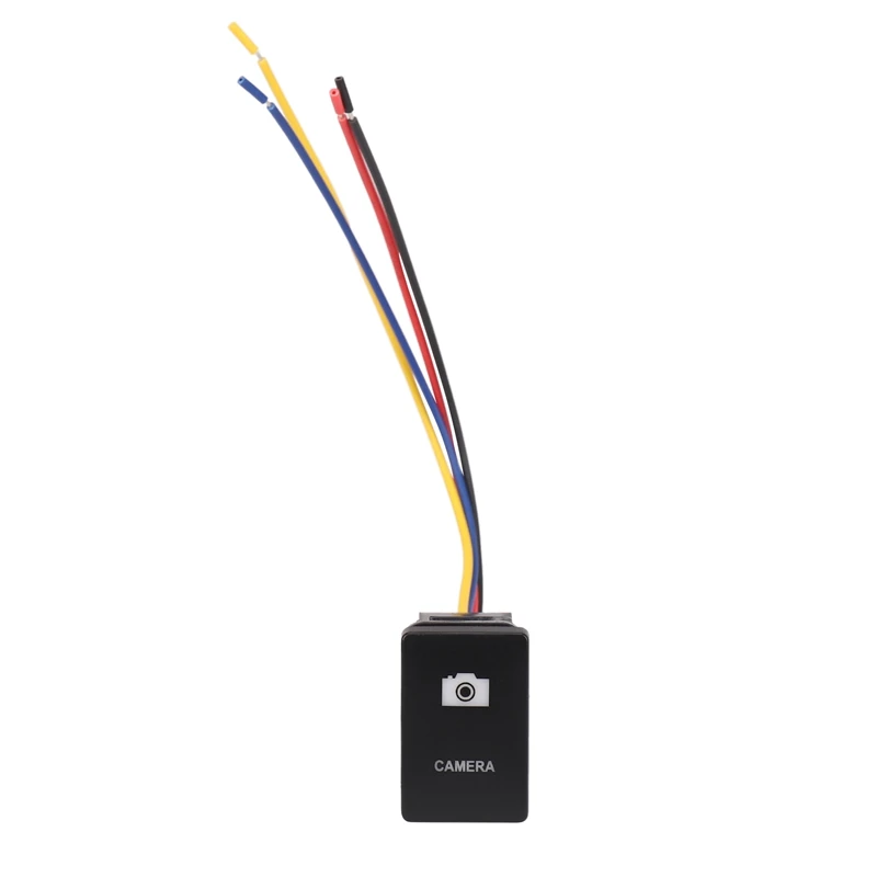 토요타 랜드크루저 야리스 RAV4 용 LED 조명 스위치, 자동-33x22mm, 12V 블루, 블랙