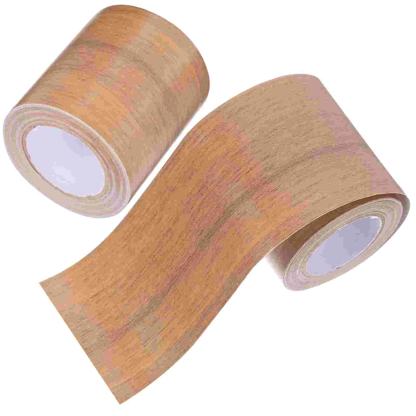 5cm High 2 Rolls Walnut Self Adhesive Skirting Board Covers Decorative Baseboard Trims Wall Stickers Flexible Skirting Boards