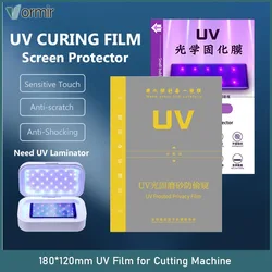 VORMIR UV 유리 필름 휴대폰 화면 보호대, 하이드로겔 시트 절단기, HD 매트 프라이버시 블루레이 스크린가드 필름