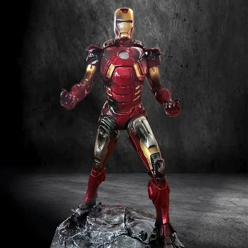 ฟิกเกอร์ไอรอนแมน MK7 รุ่นการต่อสู้ ขนาด 32 ซม. ของสะสมอนิเมะ โมเดลตกแต่งโต๊ะทำงาน ของขวัญวันหยุด ของเล่นเด็ก