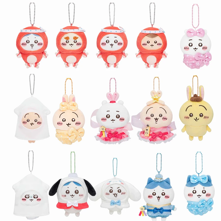 Chiikawa Cartoon Plush Toy Pendant Cute Cartoon Momoka Hachiware Usagi Plush Toy Pendant Bag Pendant Decoration Christmas Gift