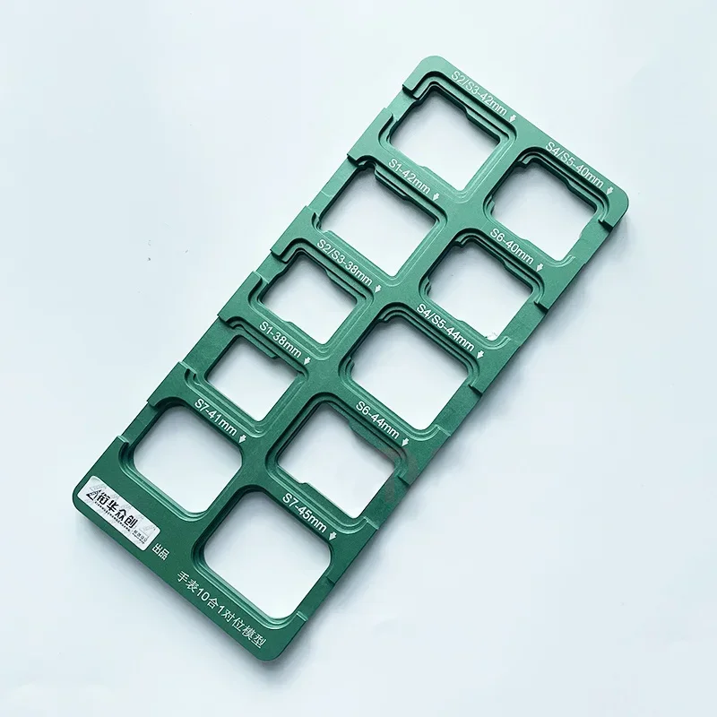 NASAN 10 in 1 Precision OCA Alignment Position Mold Mould For iWatch S1 S2 S3 S4 S5 S6 S7 40mm 44mm 41mm 45mm LCD Screen Repair