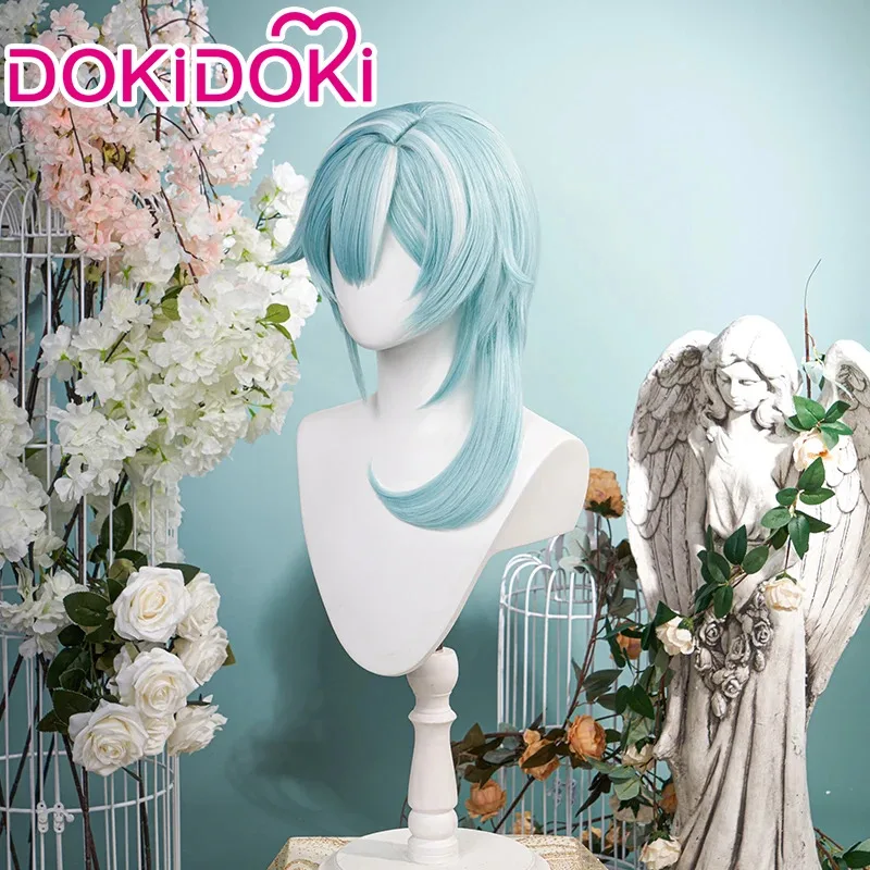 LQIN STOCK Eula Wig Game Genshin Impact Cosplay DokiDoki Halloween Eula Cosplay Wig Genshin Impact Eula Cosplay Hair