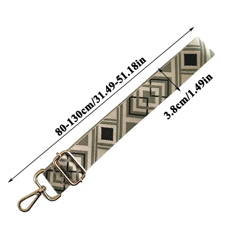 3.8cm Wide High Quality Shoulder Bag Straps Detachable Bag Handles Soft Bags Accessories Adjustable Muti-Colors Chain Bag Strap