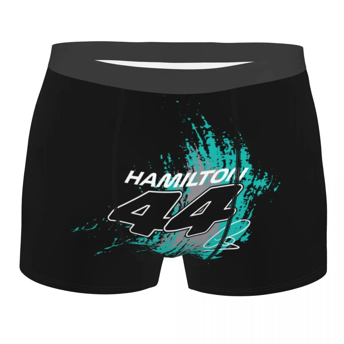 Custom Male Fashion The Lewis Legacy Motorsport Underwear 44 Number Car Racing Boxer Briefs Stretch Shorts Panties Underpants