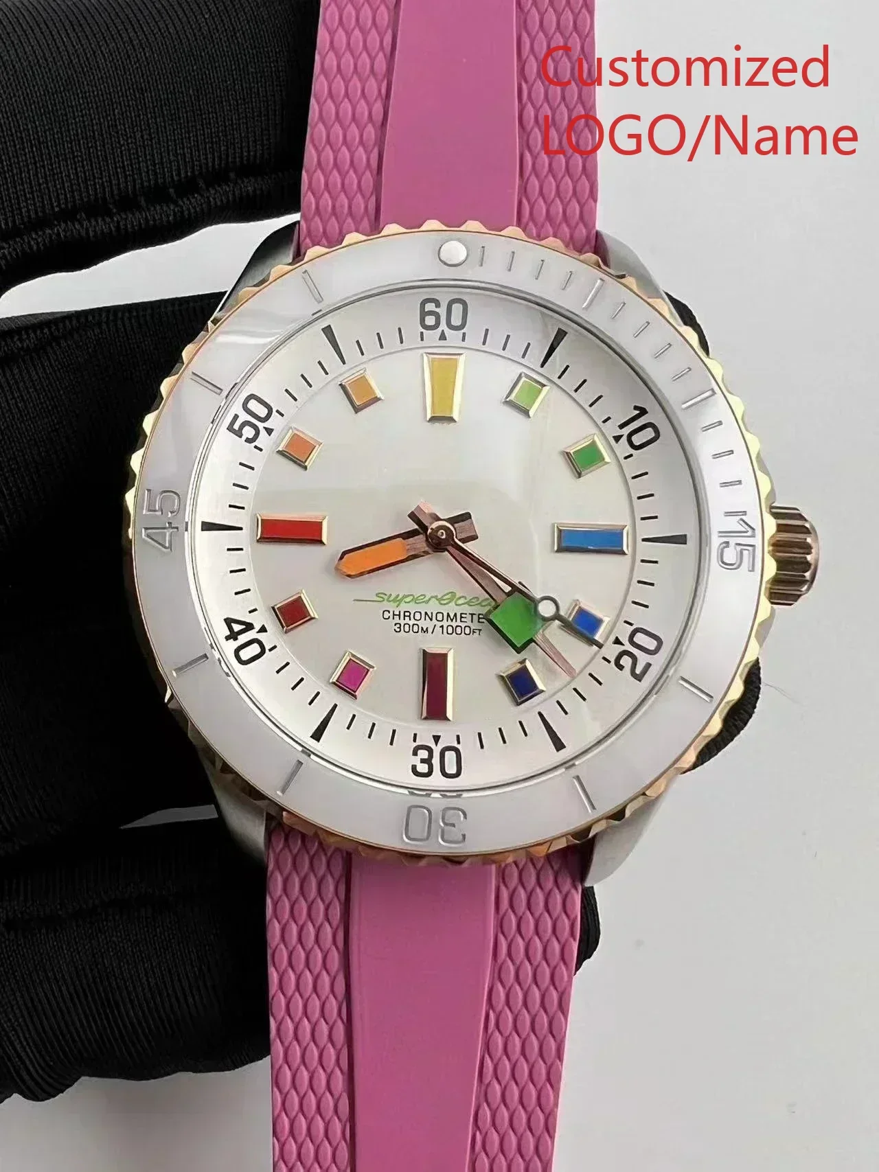 A1212 Store  44 mm Men's Automatic Mechanical Watch, 904L, Full-Featured Customized Watches view 5