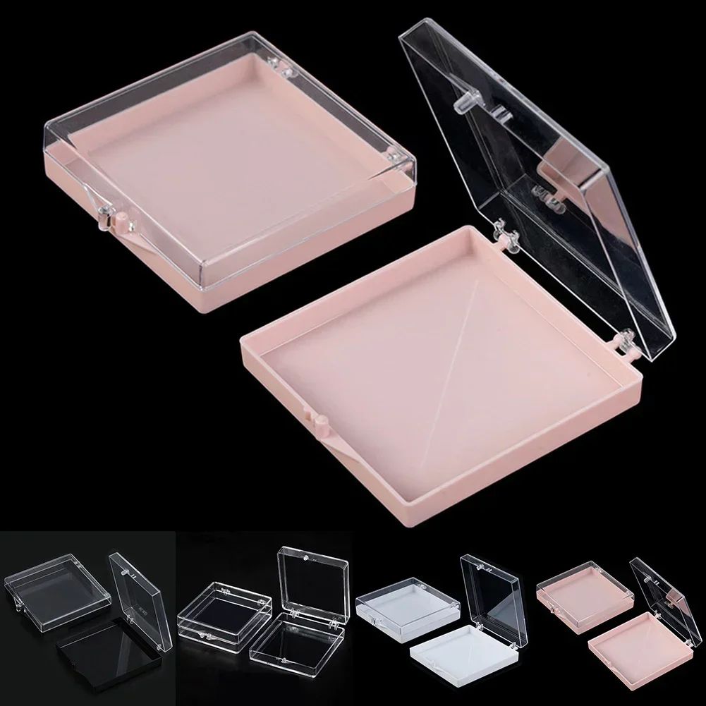 Handmade Nail Armor Storage Box Transparent Acrylic Nail Polish Packaging Box 7.8*7cm For Nail Salons Display Cabinets