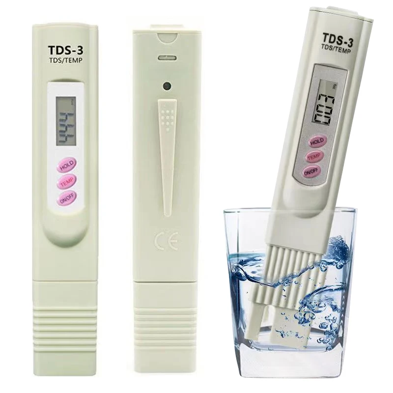 

TDS Digital Water Tester Water Test Pen Water Quality Analysis Meter Water Purity Check 0-9999 ppm Measurement