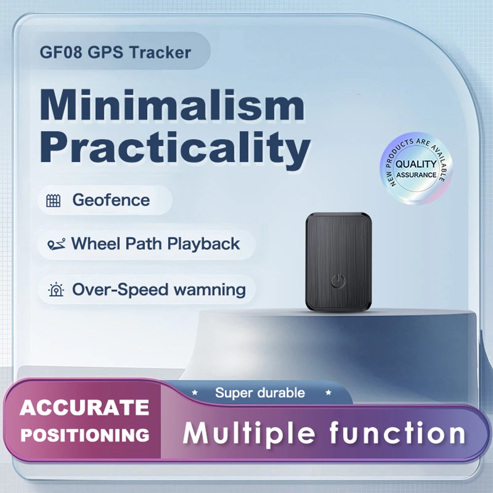 Mini GF08 GPS Car Tracker Real Time Tracking Anti-lost Key Pet Children Locator Strong Magnetic Mount SIM Message Positioner