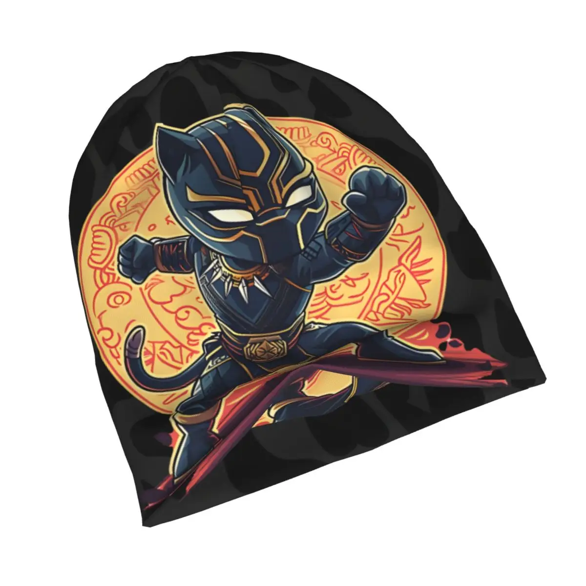 MARVEL Super Hero Bonnet Homme Fashion Thin Hat Black Panther Skullies Beanies Caps For Men Women Creative Fabric Hats