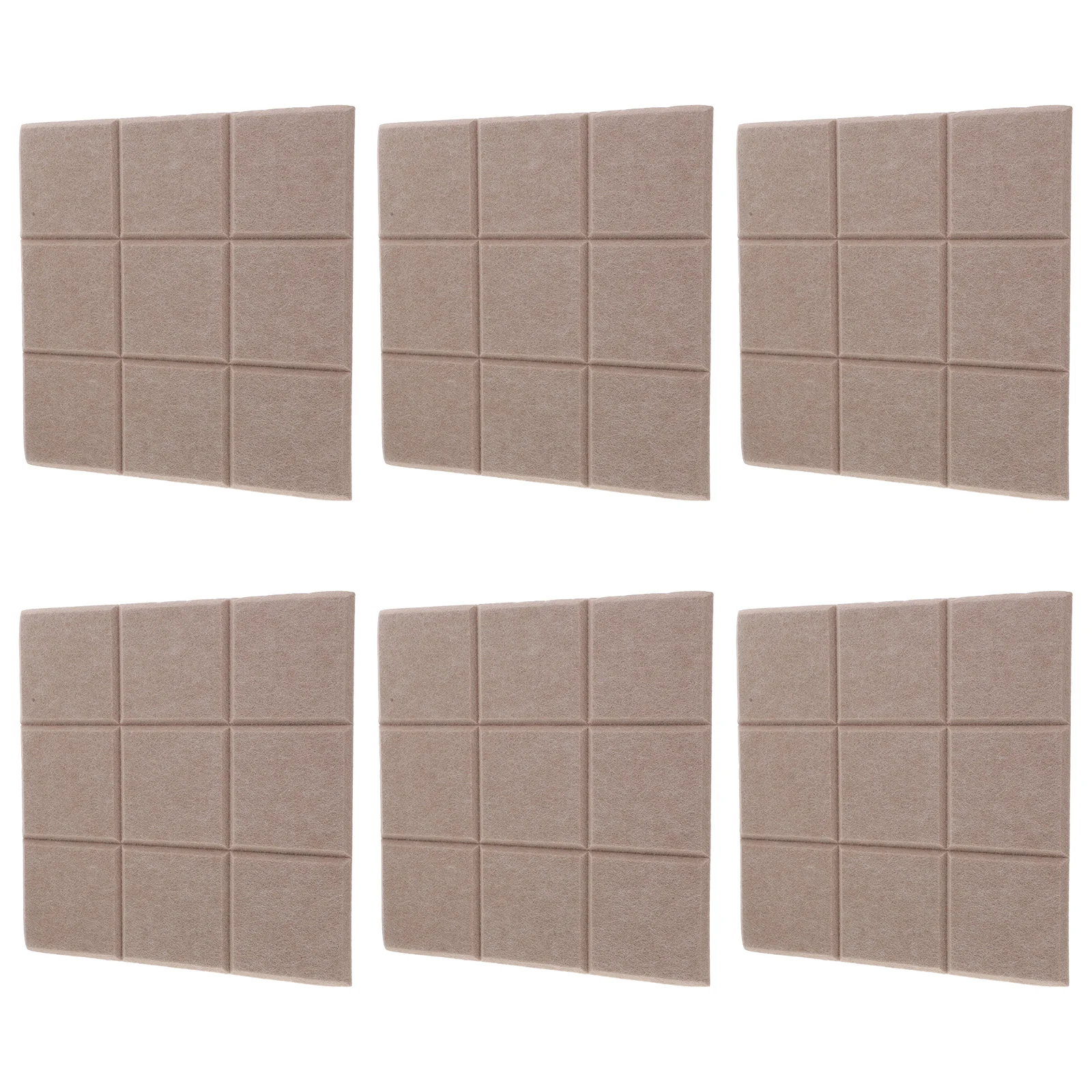 6 Pcs Bulletin Board Wall Sticker Felt Tiles Boards for Office