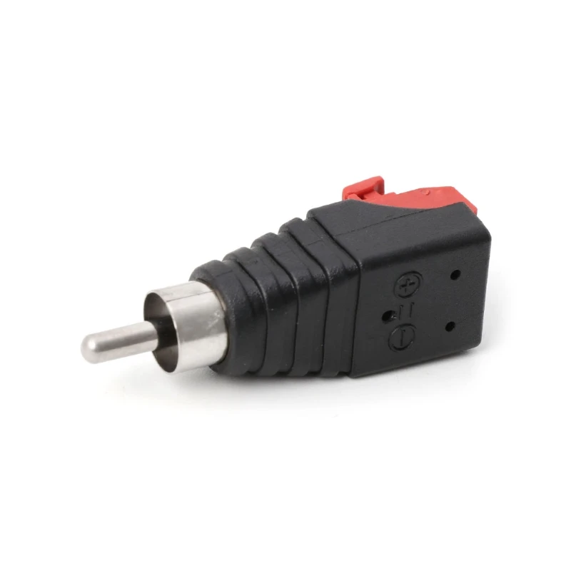 Przewód głośnikowy Kabel A/V do o Męski adapter złącza RCA Zacisk zaciskowy
