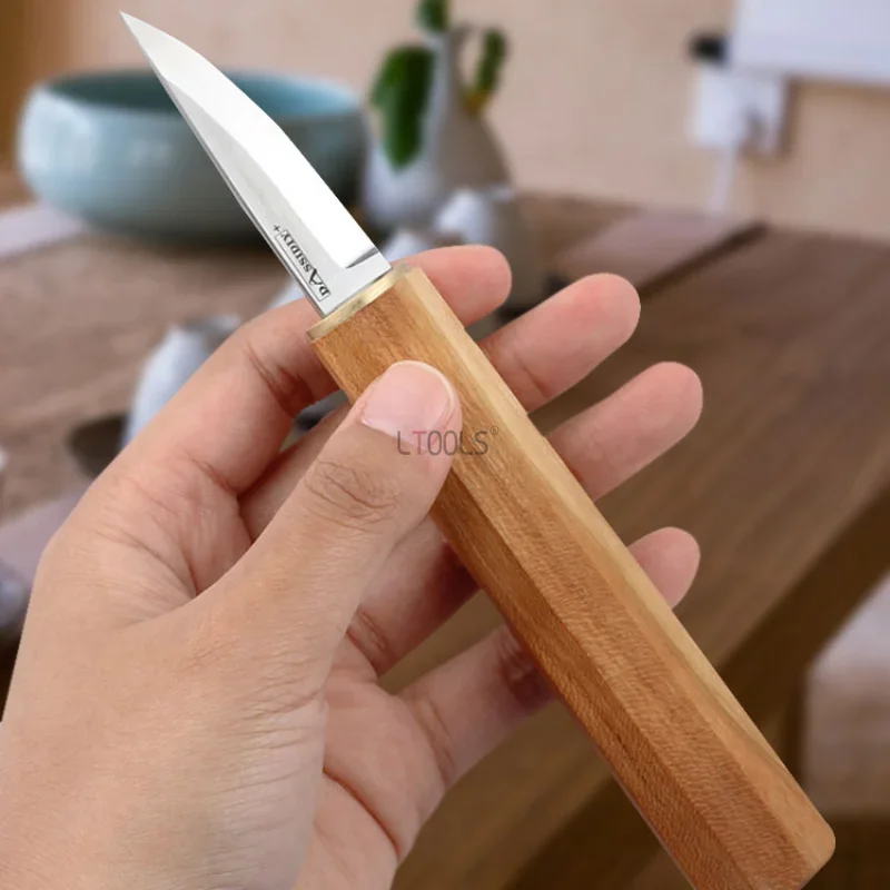 

Hardwood Carving Knife Hand Tool Set High Speed Steel Straight Cut Olecranon DIY Wood Cutting Knife Woodcut Knife Carpentry Gift