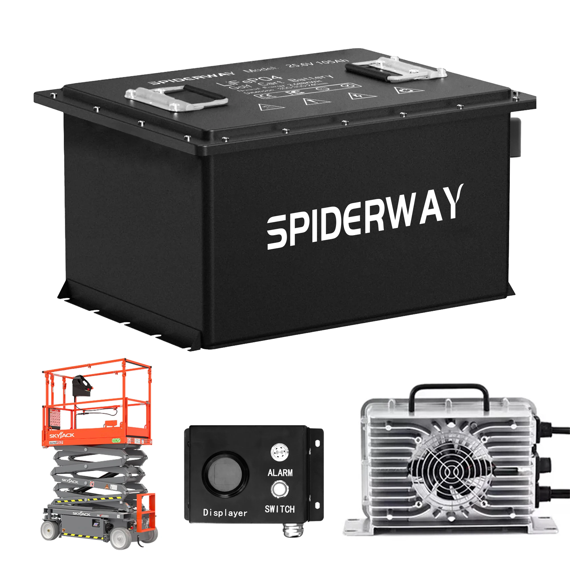 

(Доставка из США) Литиевая батарея LiFePO4 24В 105Ач для Skyjack SJIII3219 3220 3226 4626