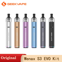 Original GeekVape Wenax S3 EVO Kit Vape 18W 1100mAh Battery 2ml S Pod Cartridge 0.8ohm Electronic Cigarette Vaporizer