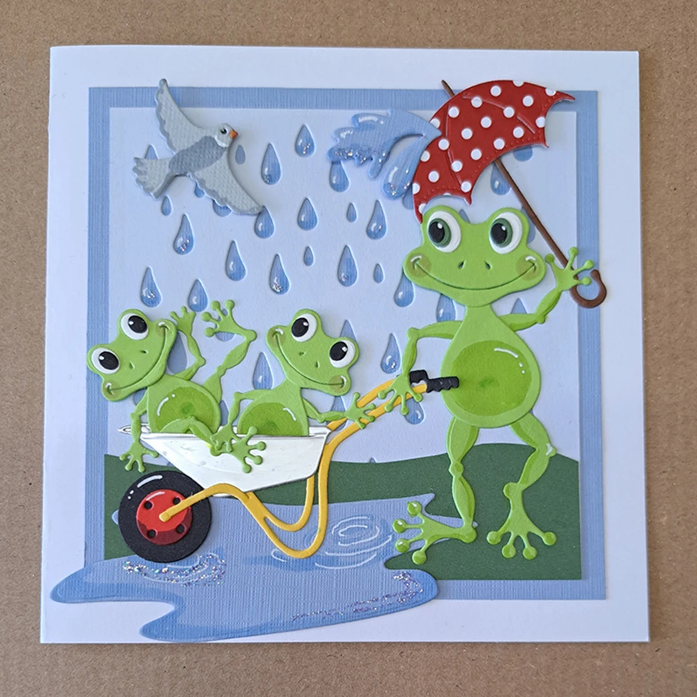 2024 AliliArts Metal Cutting Dies Frog Bird Mouse diy Scrapbooking Photo Album Decorative Embossing PaperCard Die