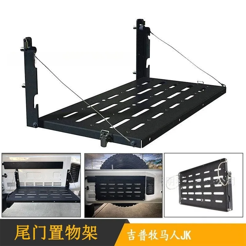 Foldable Tailgate Table Workbench Storage Rack for Wrangler JK 2007-2017 Offroad