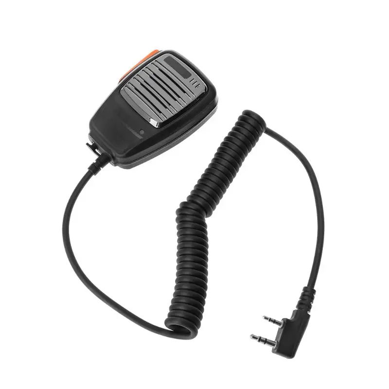 2 Pin PTT Handheld Speaker Mic Microphone For Baofeng for Kenwood TYT Radio Devi