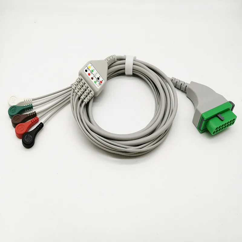 15-Pin ECG Lead Cable for  DS-8100/DS-8200/DS-8500
