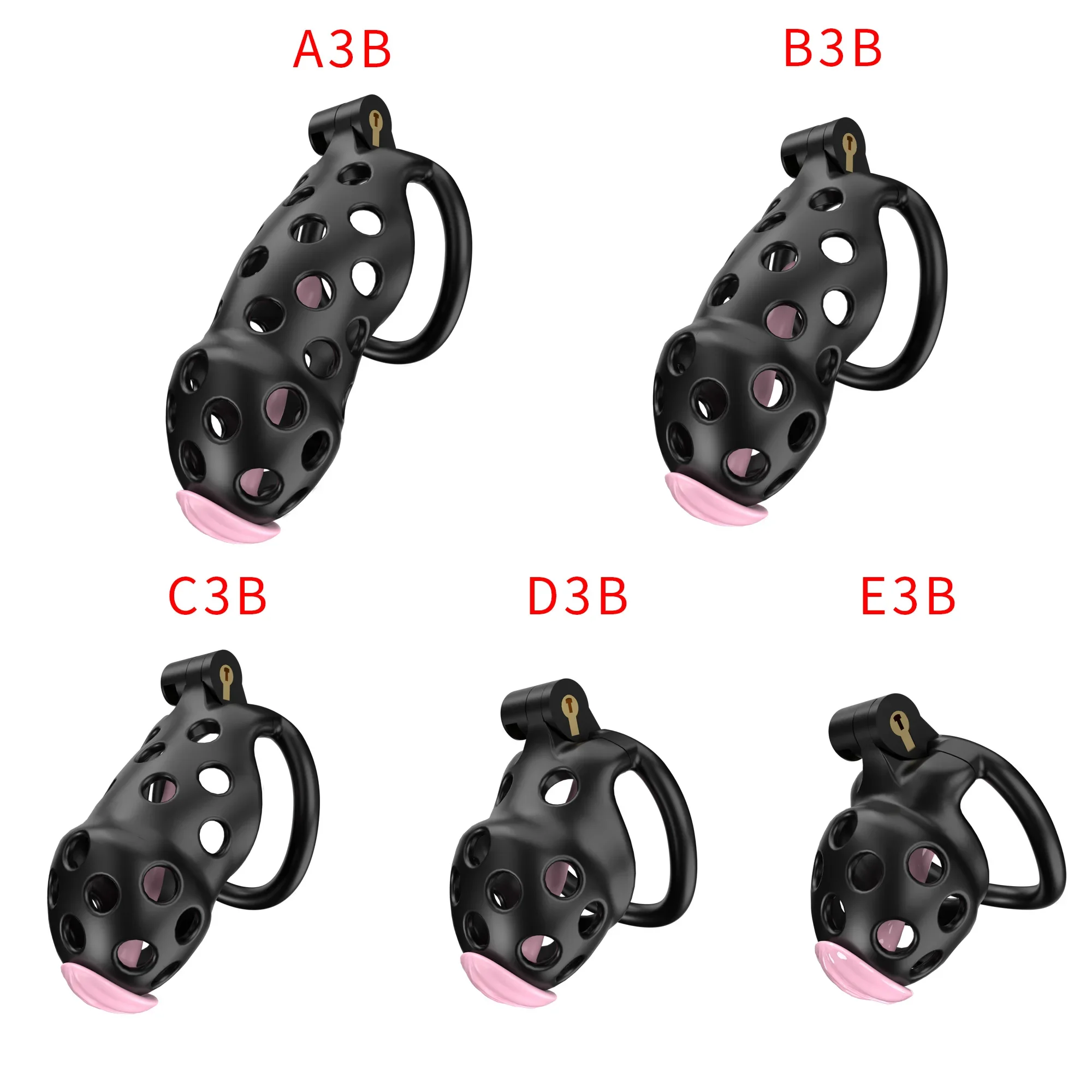 Black Cobra Chastity Lock para Masculino, Dispositivo de Castidade Falso, Bondage Penis Lock, Sexo Adulto Uso, Cateter SM, Modelo 2024