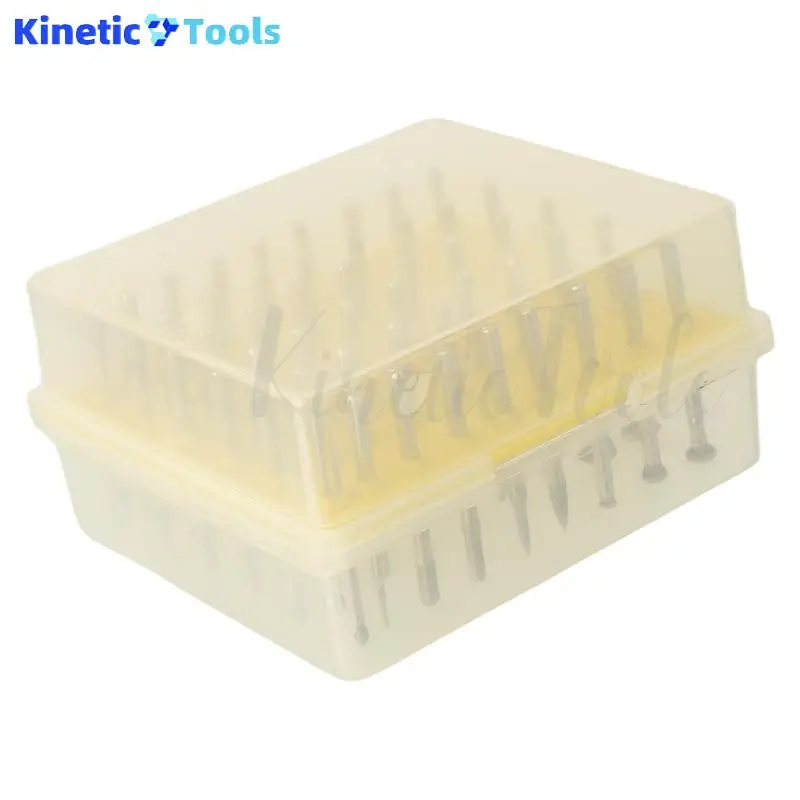 

50 pieces of 4mm handle diamond pointed rotating drill sleeve, diamond grinding carving rotating tool drill sleeve