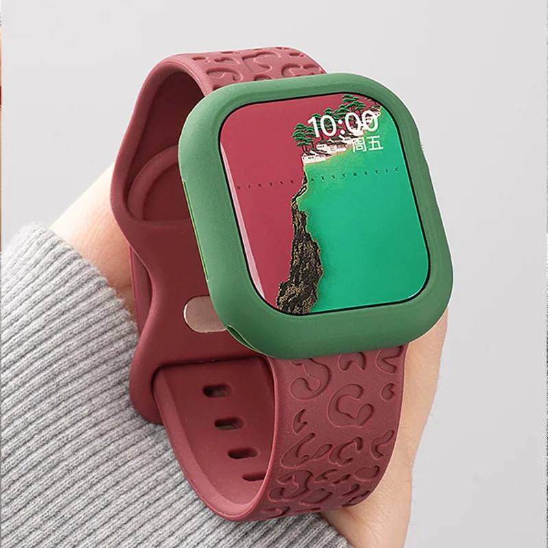 Silikonarmband + weiche Hülle für Apple Watch 11 46 mm 45 mm 44 mm 42-41-40 mm Bumper TPU Cove für Iwatch Serie 10 9 8 7 6 5 SE 3 Correa