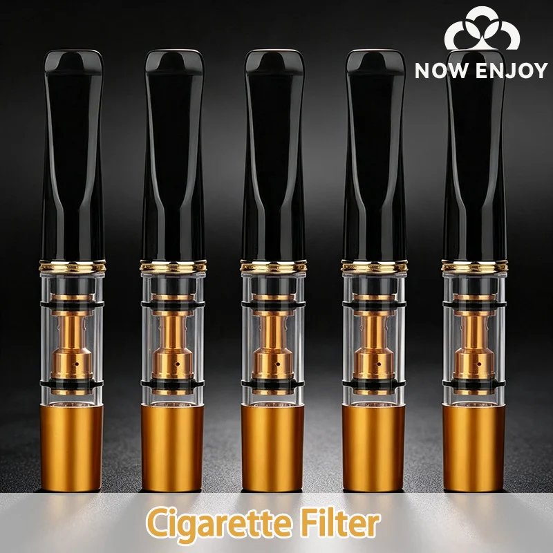 NOW ENJOY 2026 5Pc Washable Cigarette Filter Holder Mouthpiece Cigarette Holder Filter Cigarette Mouthpiece Smoking Filter