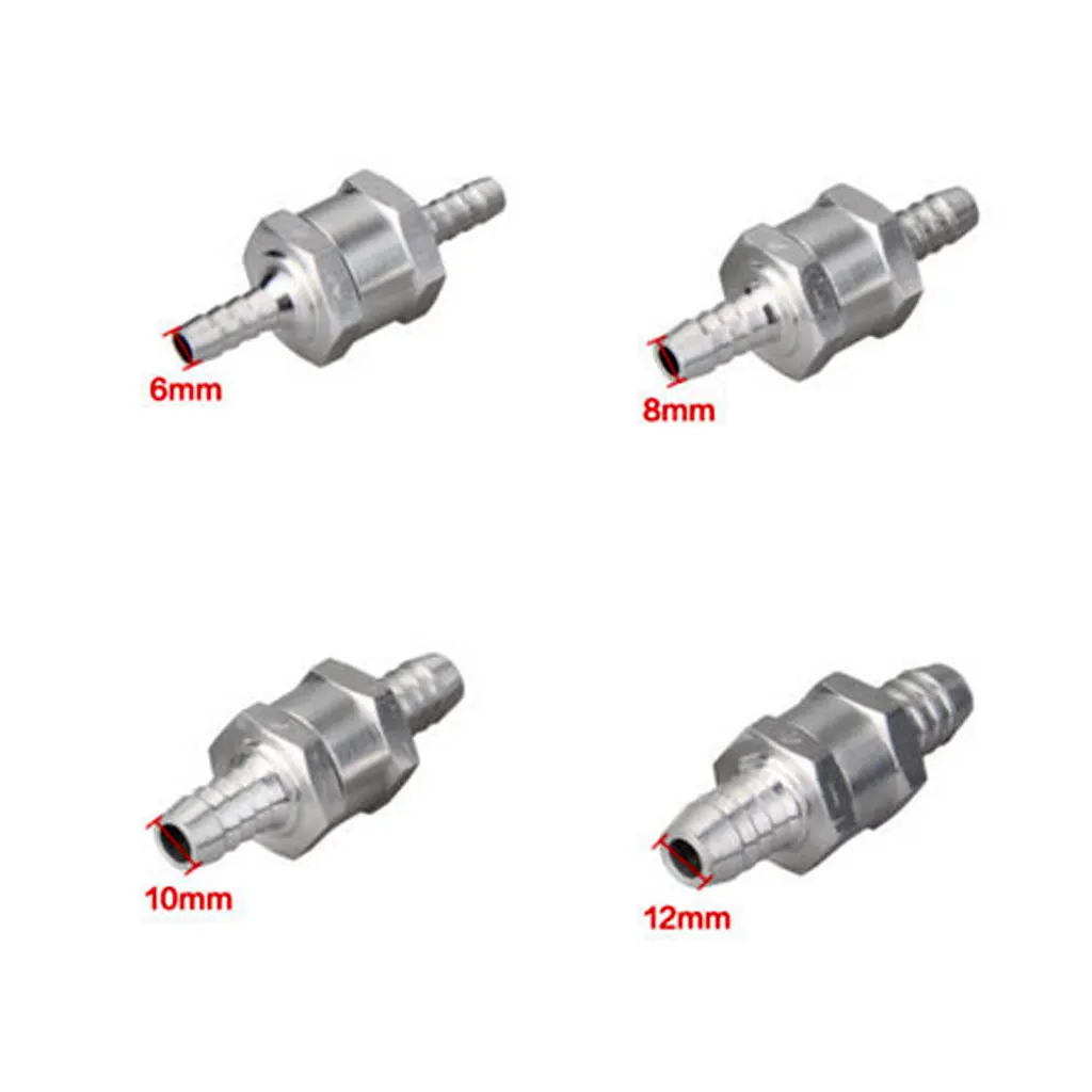 Professional Aluminum Fuel Check Valve Inline Non Return Valve for Automotive Marine and RV Applications