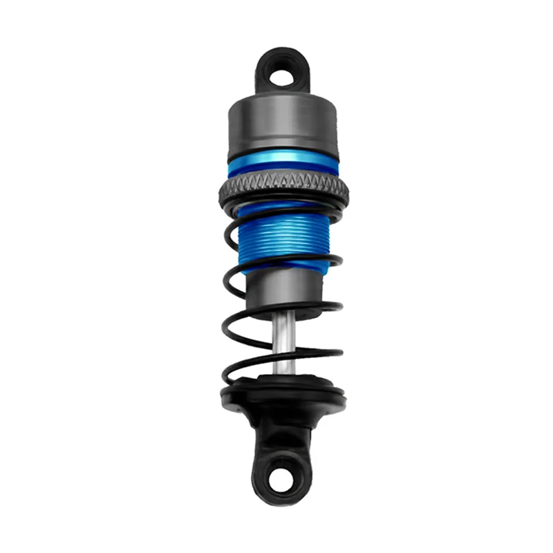 FBIL-1/10 4Pair Of Metal Hydraulic Shock Absorbers RC Remote Control Car Flat Racing Drift Car (63Mm) Sky Blue