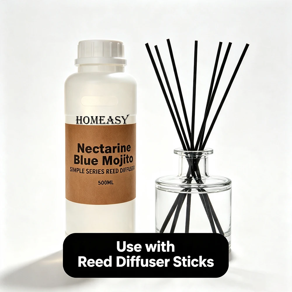 500ML Water Based Reed Diffuser Refill Oil Lavender Flameless Aroma Essential Oil Air Freshener For Home Hotel Humidifier