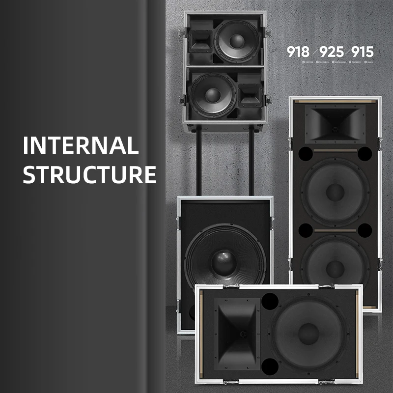 Professional Stage Sound Kit Dual 15 Inch 2 Channel Sound System Speakers with Mixer Pro Audio for Stage Performances