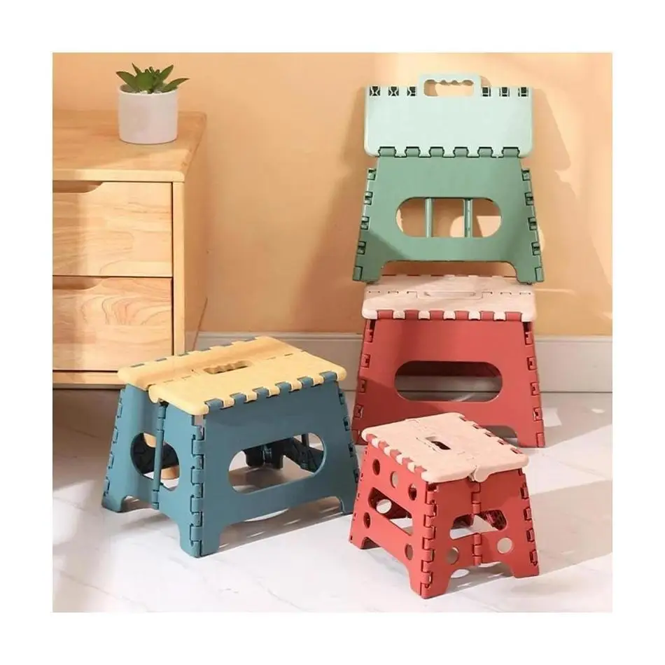 Outdoor Camping Garden Camping Kids And Adults Use Chair Seat Folding Step Stool Portable Chair Seat For Home Bathroom Kitchen image 2