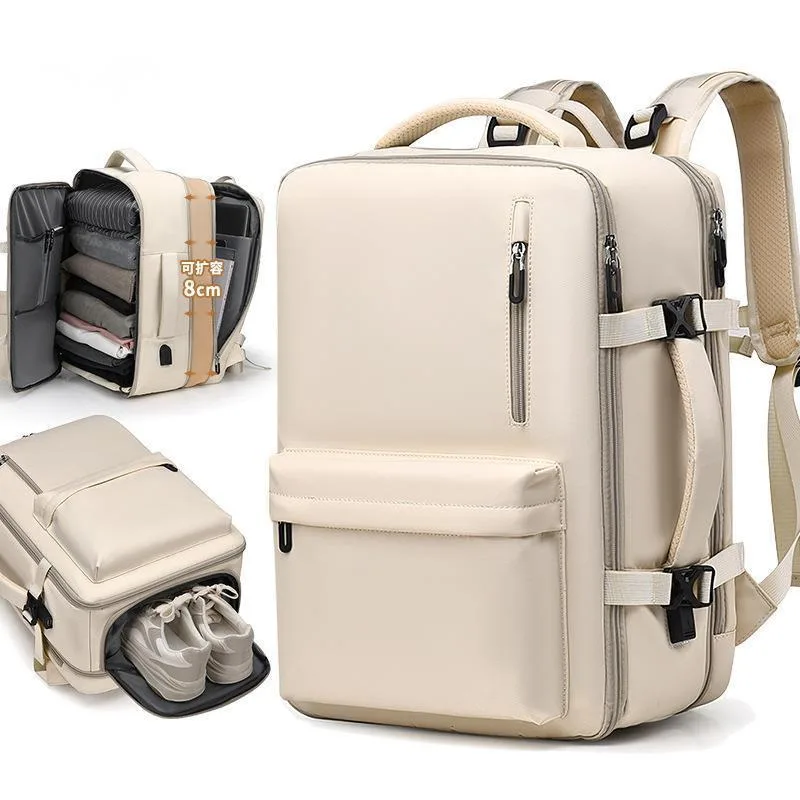 Large Capacity Men's Backpack Fashion Travel Women's Backpack Trendy High-end Lightweight Laptop Bag