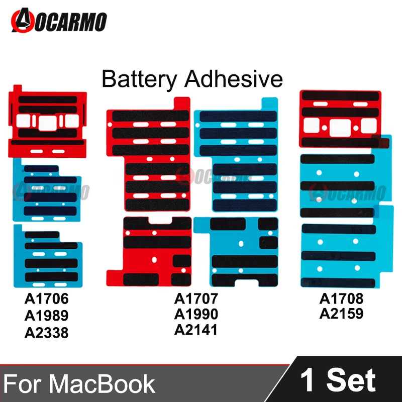 Aocarmo Battery Adhesive Tape Sticker For Apple MacBook Air Retina Pro A1706 A1989 A2338 A1707 A1990 A2141 A1708 A2159