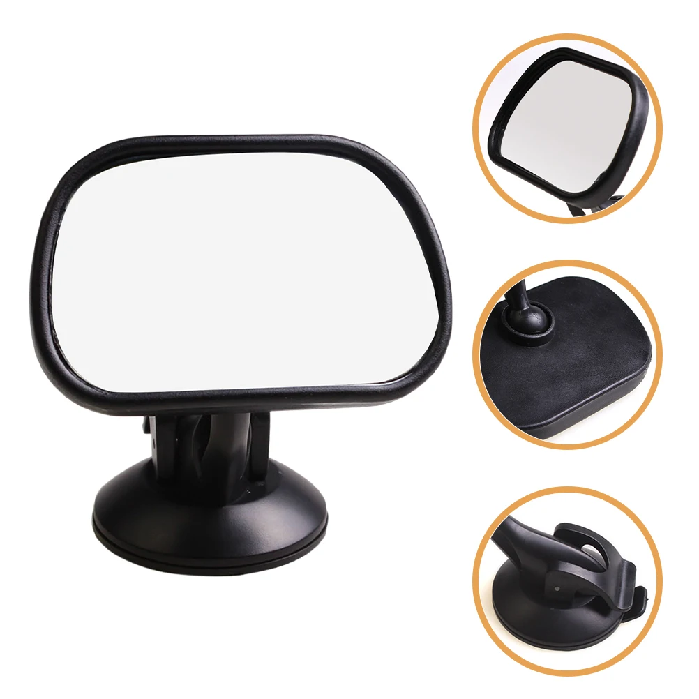 

Baby Rear View Mirror Suction Cup Strong Adsorption No Dead Angle Clear Observation Toddler Backseat Auto Interior Mirror