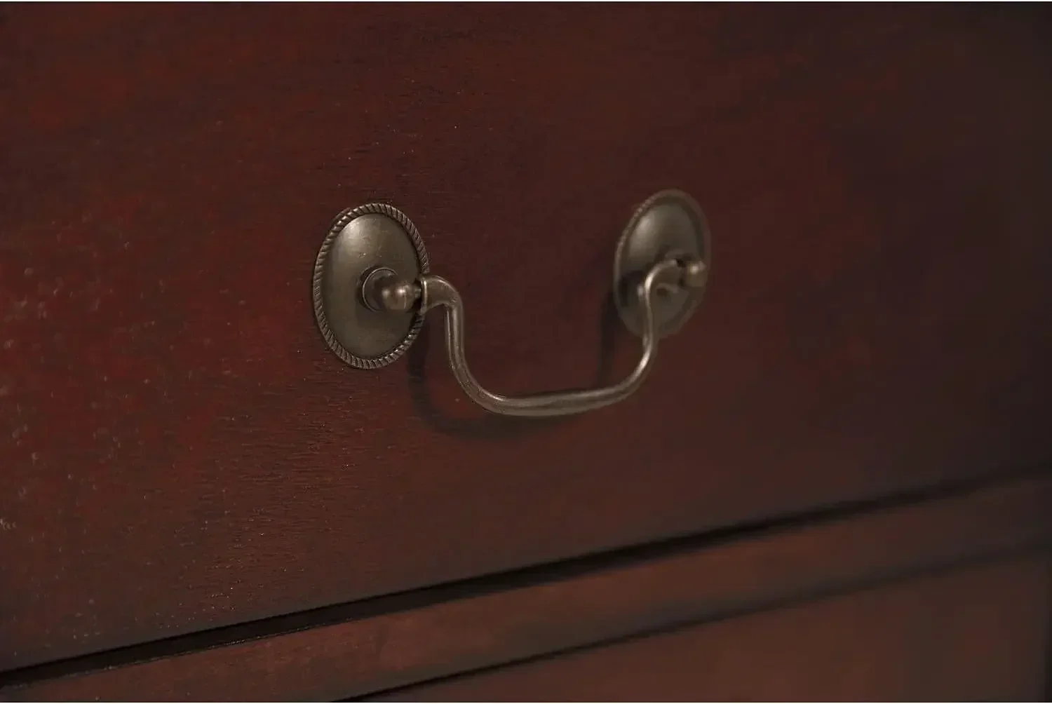 Design by Ashley Alisdair Traditional 2 Drawer Nightstand, Dark Brown