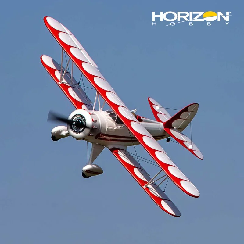 هورايزون هوبي UMX WACO D-26 طائرة نموذجية مزدوجة الجناح ثابتة الجناح لعبة التحكم عن بعد للرياضة والهوايات في الهواء الطلق