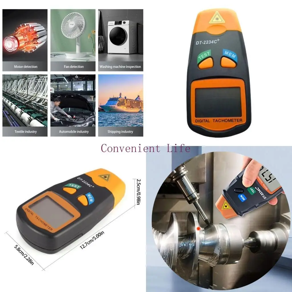 

L1EE High Precise Handheld Digital Tachometer с ЖК -дисплеем High Protsize Speedpertomet для скоростного отслеживания инструмент